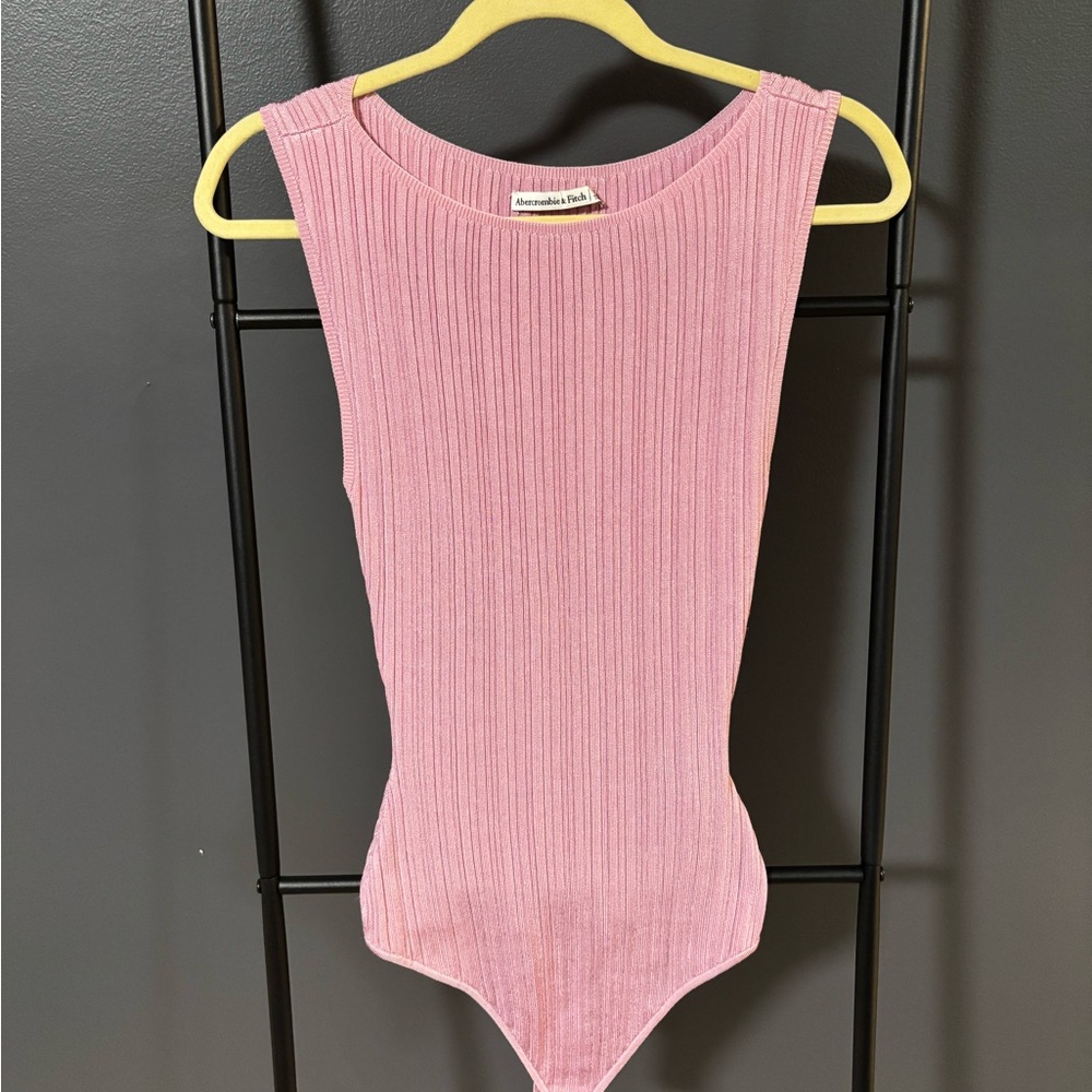 Abercrombie & Fitch Pink Ribbed Kids Bodysuit